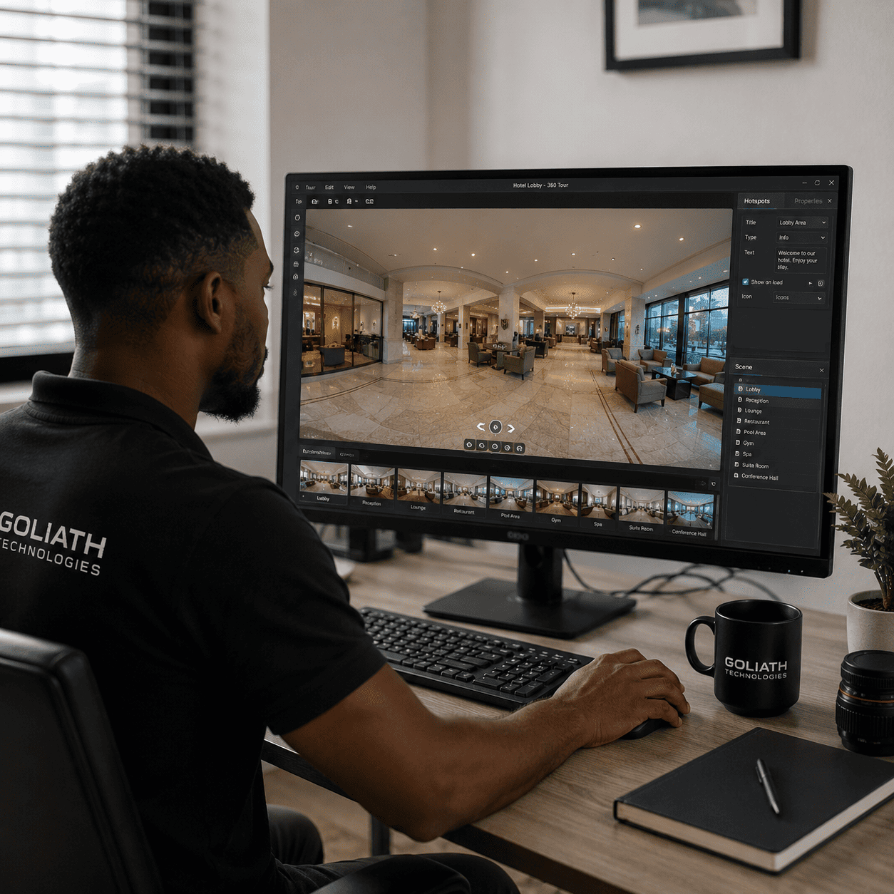 Photo editing on computer